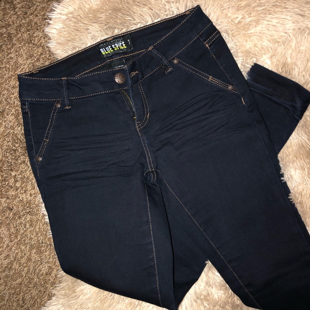 Blue Spice Dark Skinny Jeans